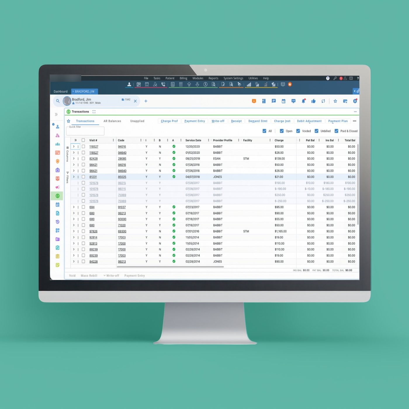 Transaction History Card